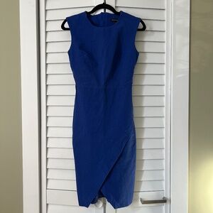 Blue Pencil Dress Banana Republic